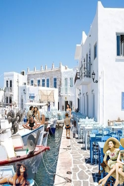 A Mediterranean port- Fashion set