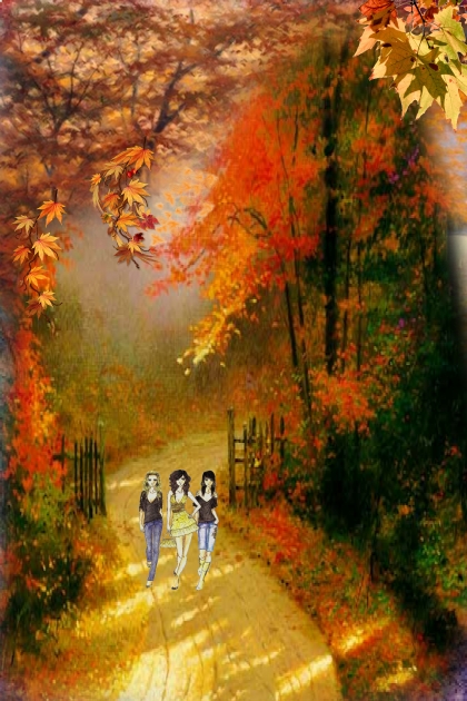 A road into autumn- Модное сочетание