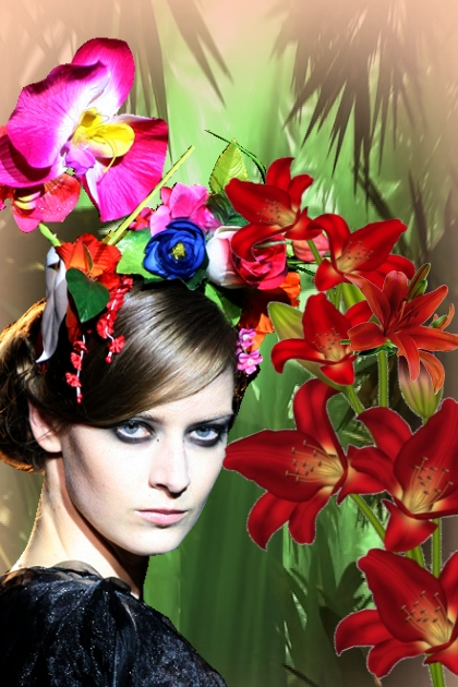Flower hairdress- Fashion set