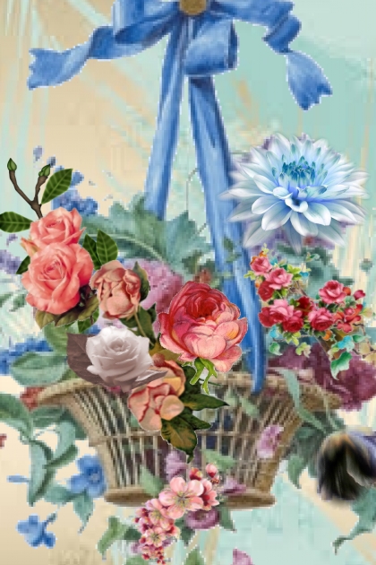 Flower basket- combinação de moda