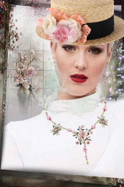 Flower necklace 2- combinação de moda