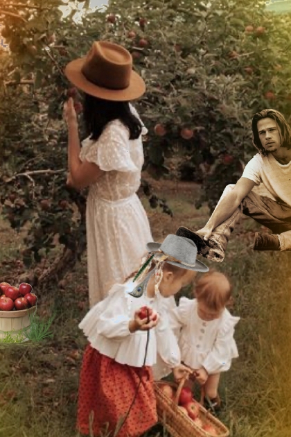 Picking apples- Combinazione di moda