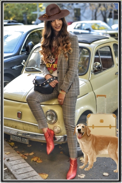 We are leaving for the weekend- Combinazione di moda
