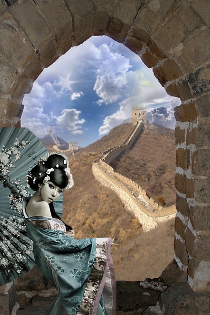 The great wall of China- Combinazione di moda