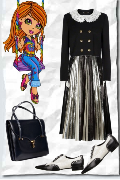 Schoolgirlish outfit- Fashion set