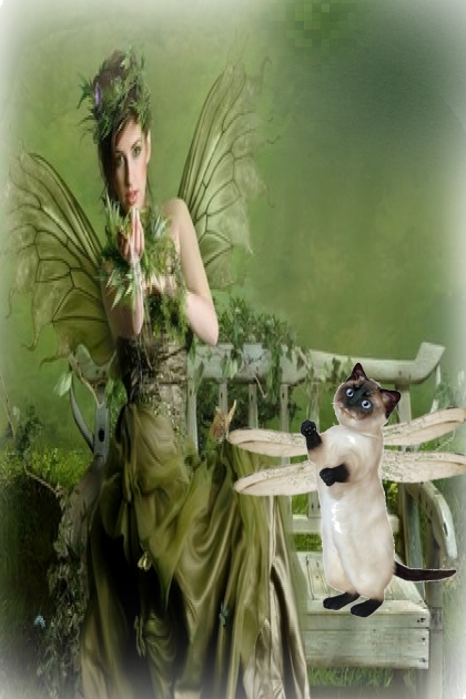Elf lady and her elf cat- Modna kombinacija