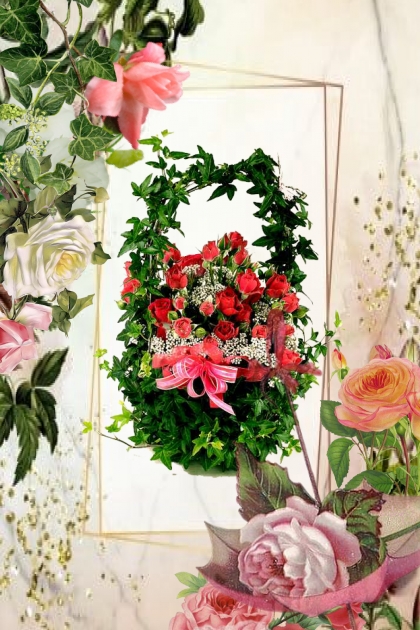 A basket of flowers 4- Modna kombinacija