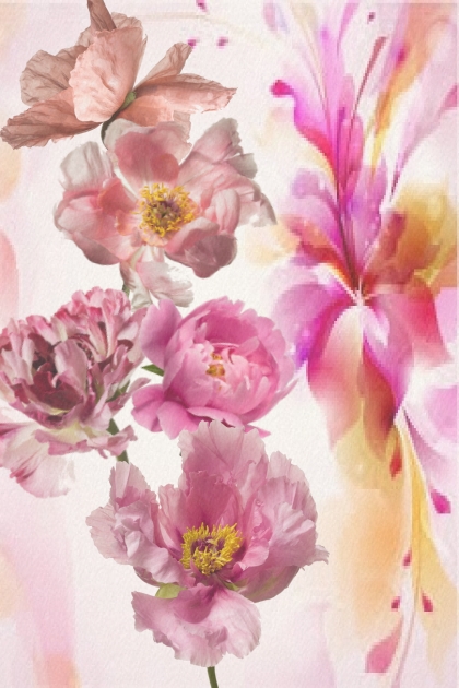 Pink flowers 4- Combinaciónde moda
