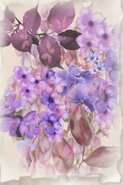 Violet flowers- Модное сочетание
