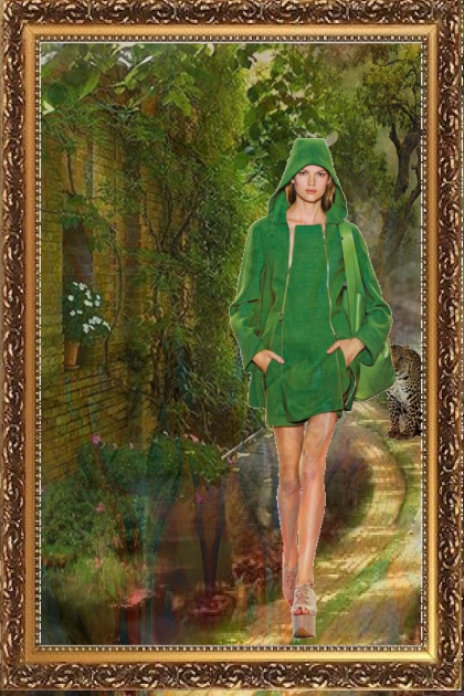 Green coat- Kreacja