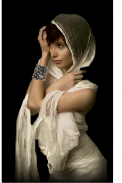 A girl in a scarf- Fashion set