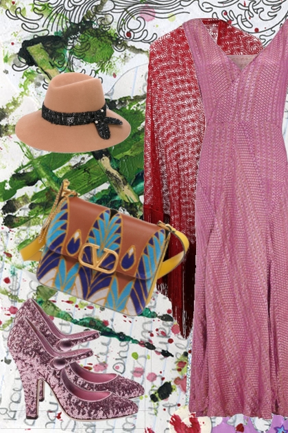 Lilac dress- Модное сочетание
