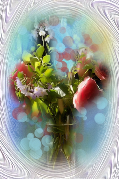 A posy in a vase- 搭配