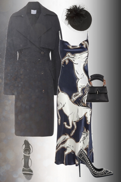 A dress with horse pattern- Combinazione di moda