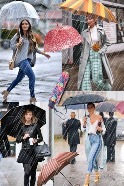 The world of umbrellas- Combinazione di moda