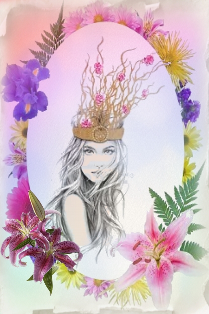 The crown of flowers