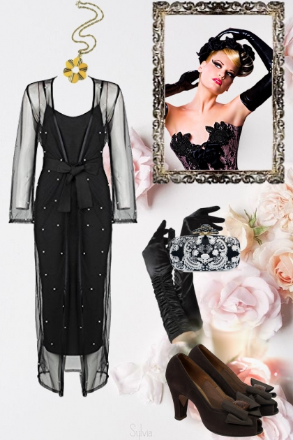 Glamorous black- Combinaciónde moda