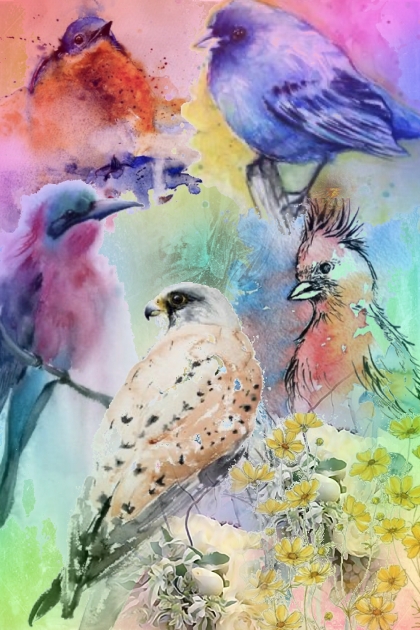 Birds' get together- Fashion set
