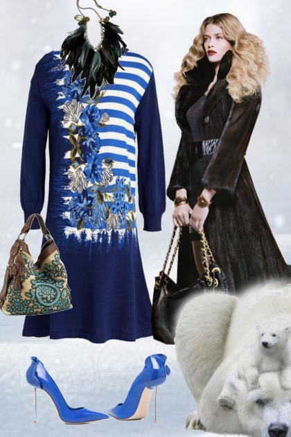 A blue dress 2- Combinazione di moda
