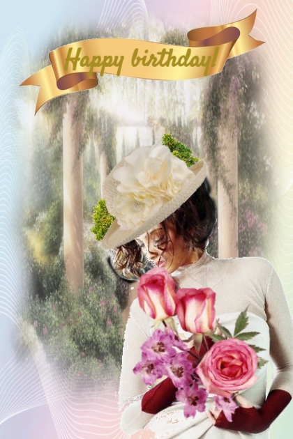 Birthday card 5- Combinazione di moda