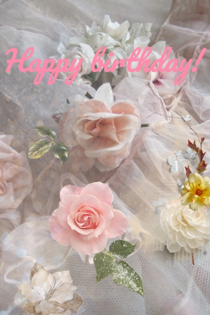 Happy birthday card 3- Kreacja