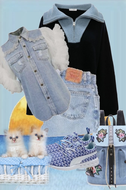 Blue jeans 2- Модное сочетание