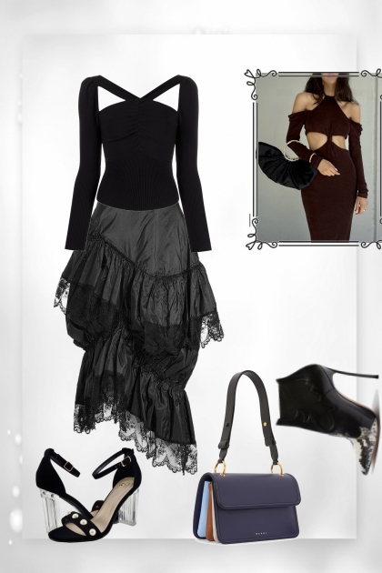 Black outfit 2- Modna kombinacija