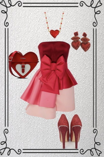 Outfit for St,. Valentine's Day- Fashion set