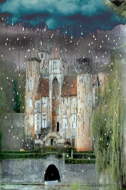 A castle in the rain- Модное сочетание