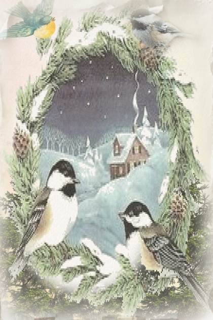 Birds in winter 3- Combinazione di moda