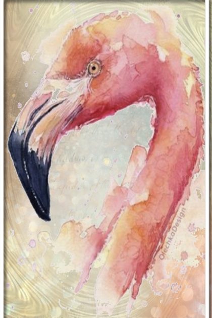 Flamingo- Modekombination