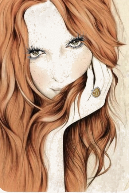 Red-haired girl- Combinazione di moda