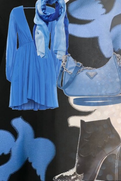 Sky blue outfit- Modna kombinacija