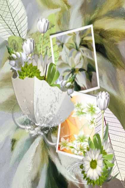 White lilies 3- Fashion set