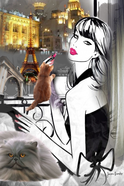 Window to Paris- Combinazione di moda