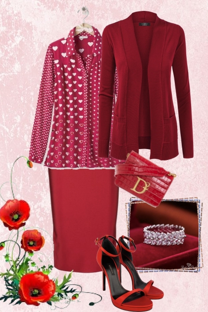 Casual red- Fashion set