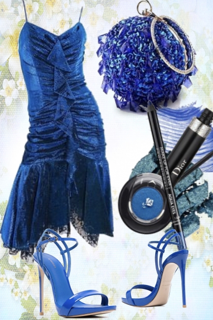 Royal blue outfit 2- Modekombination