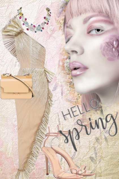 Hello, spring- combinação de moda