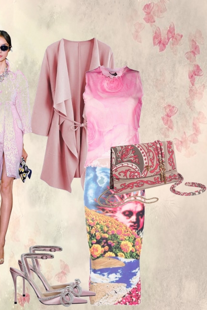 Shades of pink- combinação de moda