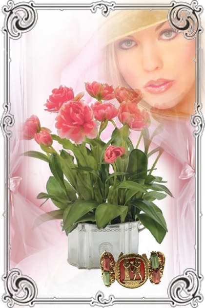 Pink flowers 33- Модное сочетание