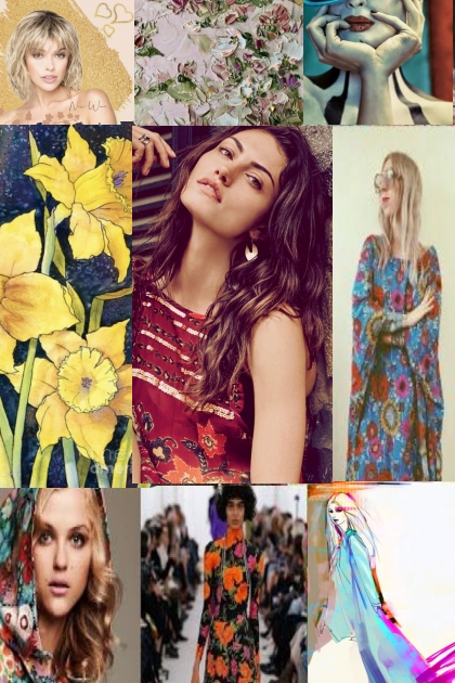 Ladies and flowers- Модное сочетание
