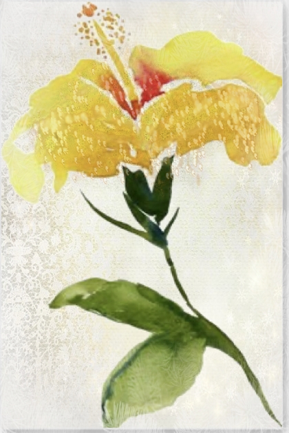 A yellow orchid- 搭配