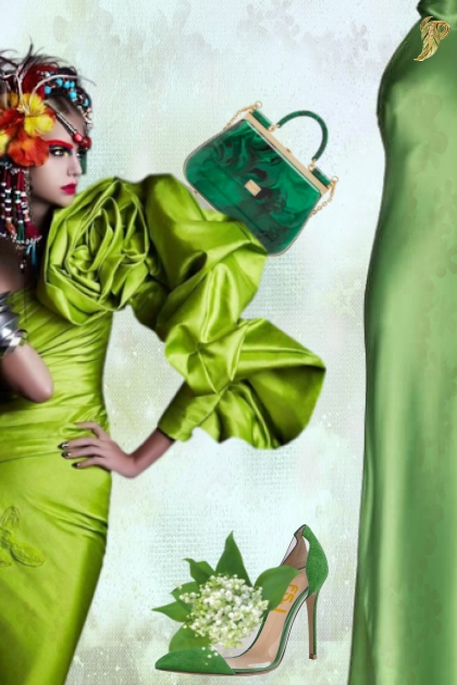 Spring green- Combinazione di moda