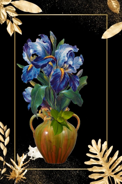 Blue irises- Modna kombinacija