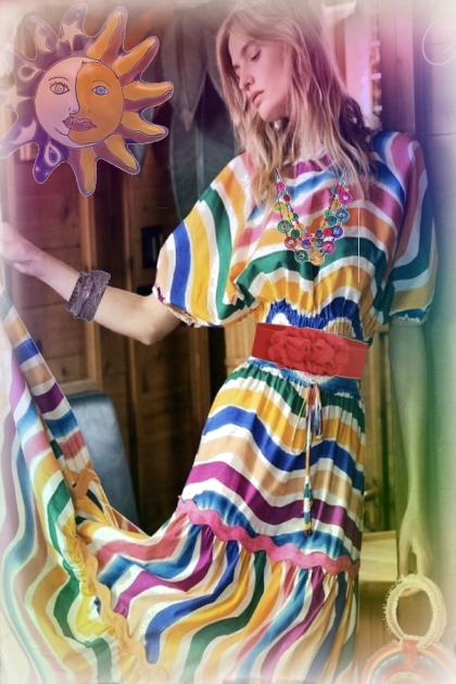 Multicolour outfit 2- combinação de moda