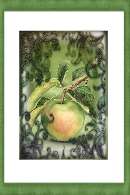 A green apple- Fashion set