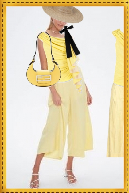 Yellow summer outfit- combinação de moda