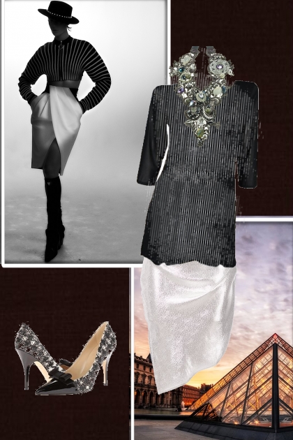 Classical black and white 3- Combinazione di moda