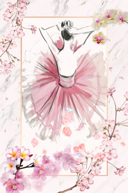 A dancer in pink- combinação de moda