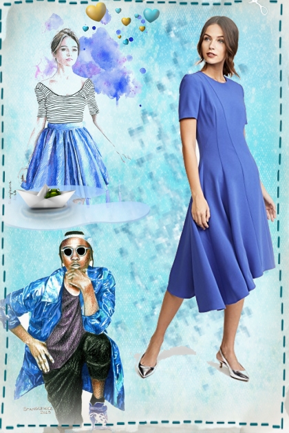 Favourite blue- Combinazione di moda